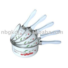 5pcs enamel milk pot